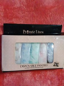 6 Disposable Panties (Assorted Colors Set)