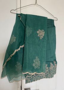 Elegant Green Embroidered Kurta Set