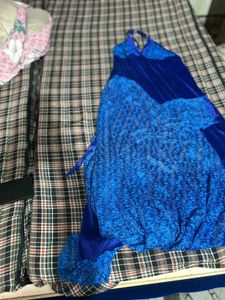 Blue Lace Nightgown Set