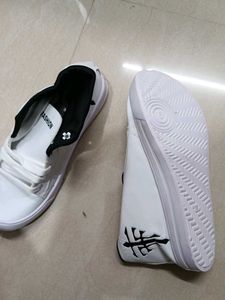 White Sneakers with "Fashion" Print