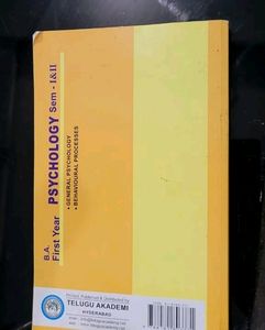 BA First Year Psychology