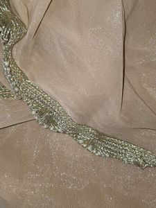 Elegant Golden y2k Saree