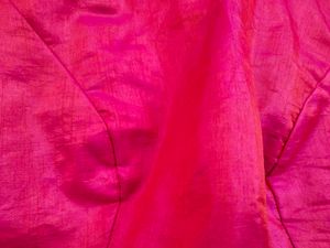 Dark Pink V-Neck readymade Blouse