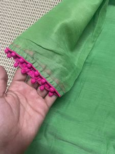 Green Embroidered Kurta