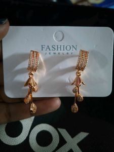 Elegant Rose Gold Drop Earrings