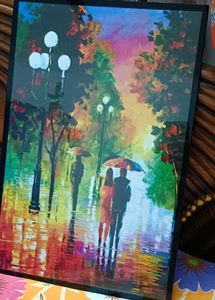 72)Water Paint Photo Frame With Quality Glass