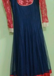 Elegant Blue Anarkali Kurta