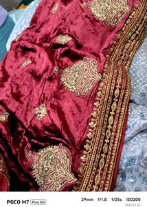 bridal heavy lehenga with full ghera