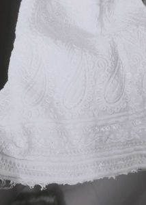 White Cotton Ethnic Pyjamas chicken Kari