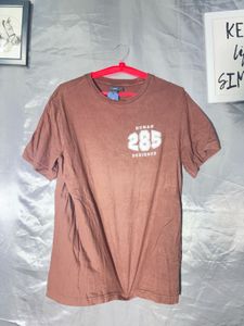 H&amp;M Men's Brown Graphic T-Shirt