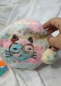 Cute Girl's feathers bag