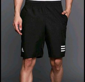 Adidas Black Shorts with Stripes