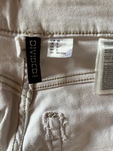 Straight low waist Beige  Pants