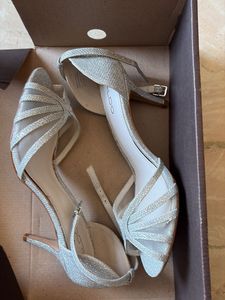Sparkly Silver Heels