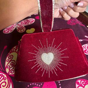 Charlotte tilbury Velvet Heart Clutch Bag