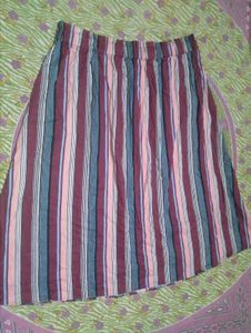 Striped Midi Skirt