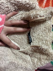 Fuzzy Beige Top