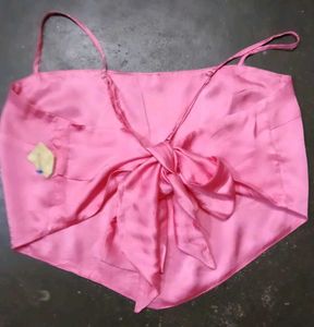 Pink satin Camisole Top