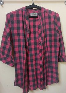 Red & Black Checkered Shirt