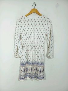 White Printed Dress (Women's)
