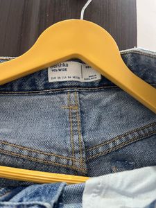 BERSKHA  Ripped Wide-Leg Jeans
