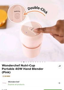Wonderchef Nutri-Cup Portable 40W Hand Blender