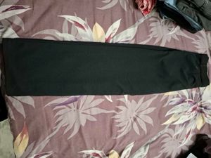 ​High-Waisted Wide-Leg Black Trousers