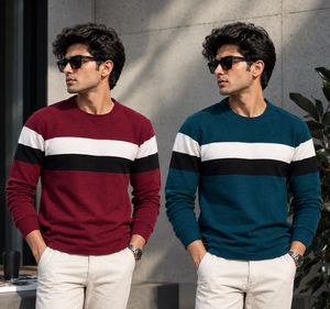 Teal Long Sleeve Striped Top