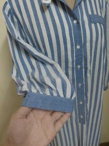 Striped Shirt Dress
