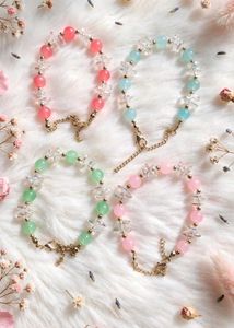 🆕Elegant Pink & Crystal Bracelet