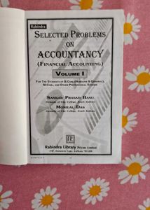 Selected Problems on Accountancy Vol I