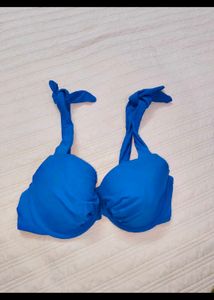Vibrant Blue Halter Bikini Set