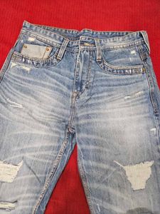 Buckaroo Men’s Rugged Light Blue Jeans – Waist 32