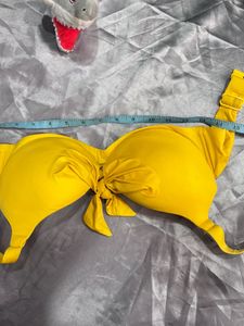 Bright Yellow Bikini Top