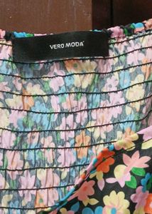 Floral Print Tiered Midi Dress
