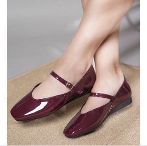 Burgundy Ballet Flats