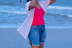 Boho style t-shirt for beach