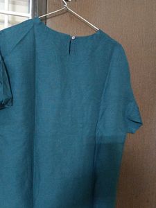 Teal green Relaxed Fit Top