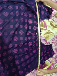 Comfortable Purple Printed Nightdress