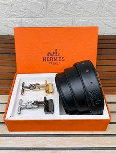 Hermes Belt  2 buckle  Set