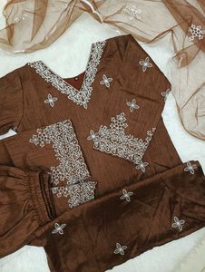🤎 Brown Kurta Set