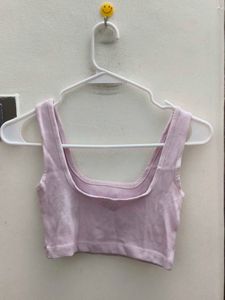 Cute Lavender Crop Top