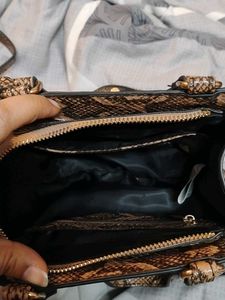 Allen Solly Chic Snakeskin Print Handbag
