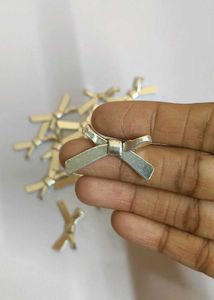Silver Ribbon/Bow Charms Raw material