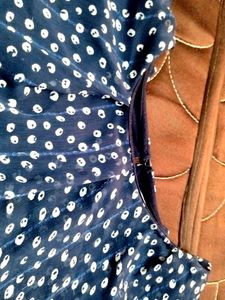 Stylish Navy &amp; Polka Dot Top