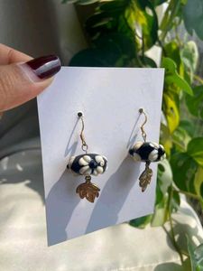 Handmade Lampwork Boho Floral Earring