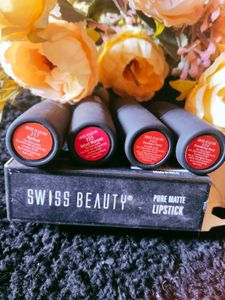 Swiss Beauty Pure Matte Lipsticks pack of 1