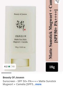 Beauty of Joseon Matte Sun Stick