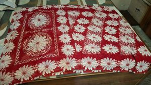 Red Floral Print Saree