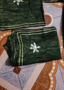 trendy Olive Green Kurta Set with Dupatta Bell sle